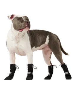 CANADA POOCH Soft Shield Dog Boots In Black -Pet Sale Shop SoftShieldBoots Reflective Sidecopy
