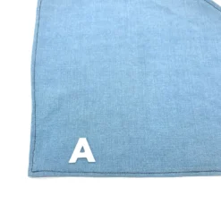 THRIFT DOG Custom Initial Pet Bandana In Light Denim (Drop-Ship) -Pet Sale Shop THRIFTDOG CustomLetterBandana7 scaled
