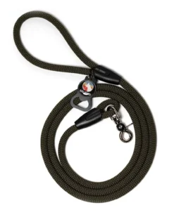 ROPE HOUNDS Classic Dog Leash In Mossy Earth (Made In The USA)