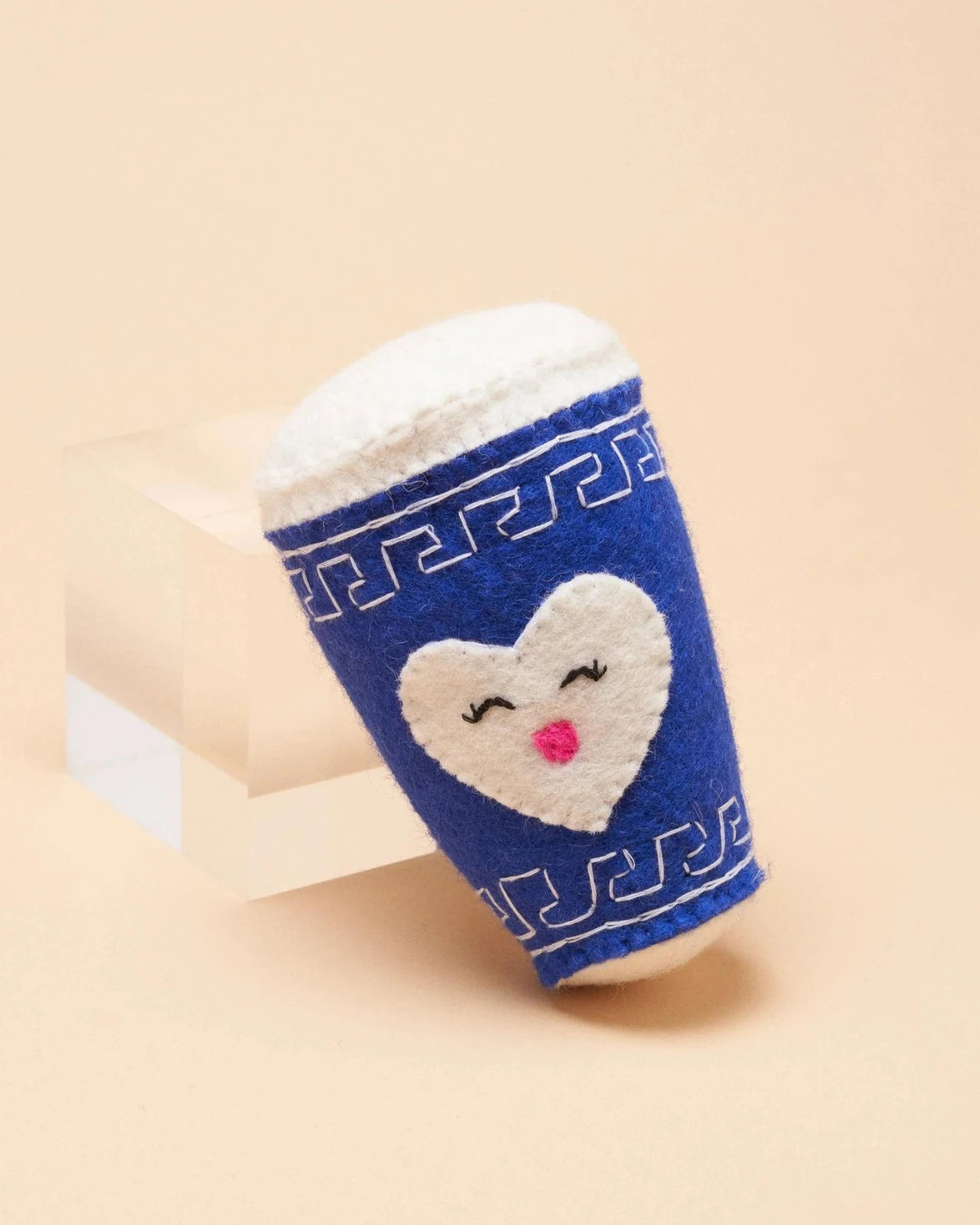 GONE TO THE DOGS Wool NYC Coffee Cup Squeaky Dog Toy 2 GONE TO THE DOGS Wool NYC Coffee Cup Squeaky Dog Toy - Image 2