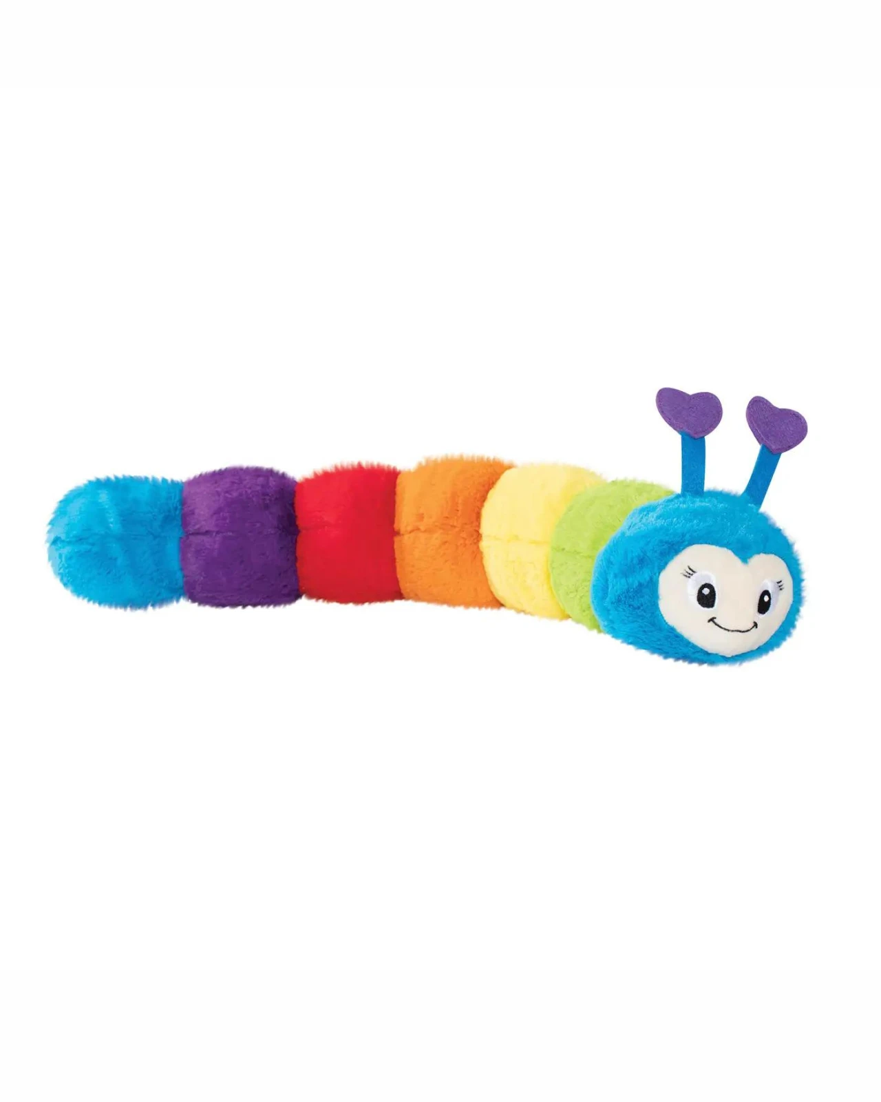 PETSHOP Don't Bug Me Rainbow CaterpillarSqueaky Plush Dog Toy 3 PETSHOP Don't Bug Me Rainbow CaterpillarSqueaky Plush Dog Toy - Image 3