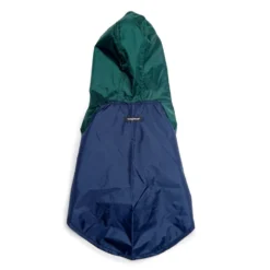 WAGWEAR Nylon Colorblock Dog Rainbreaker In Hunter Green & Navy (Exclusive To DOG & CO.) -Pet Sale Shop WAGWEAR Hunter Navy Rain Breaker 2