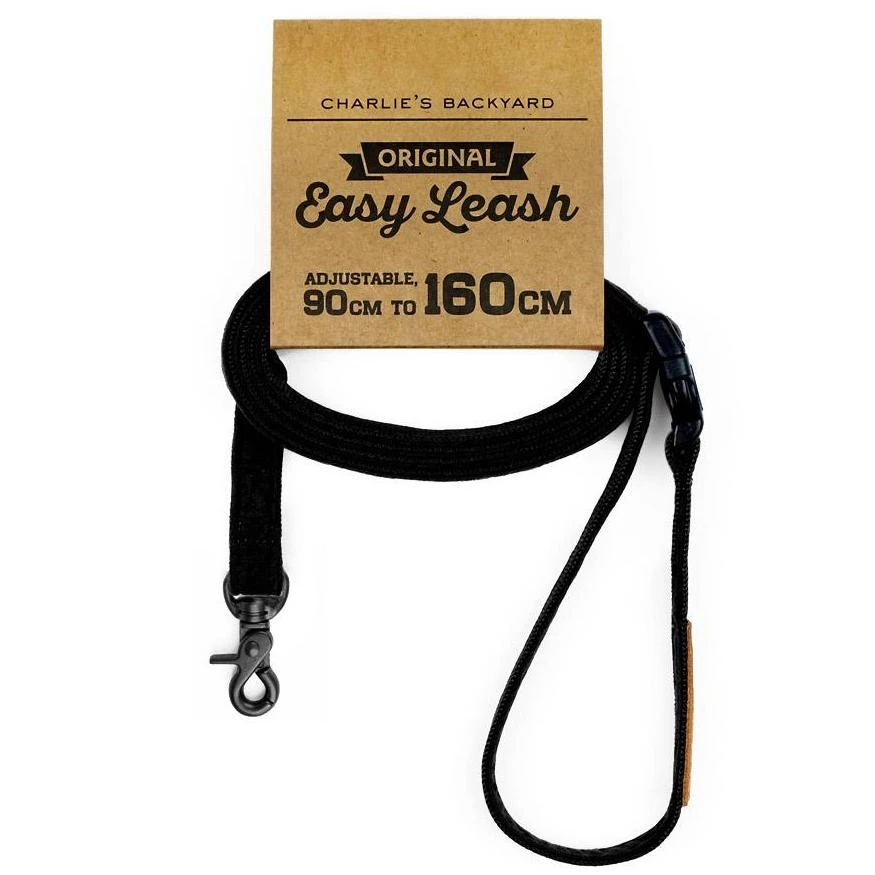 CHARLIE'S BACKYARD Adjustable Easy Dog Leash In Black 7 CHARLIE'S BACKYARD Adjustable Easy Dog Leash In Black - Image 7