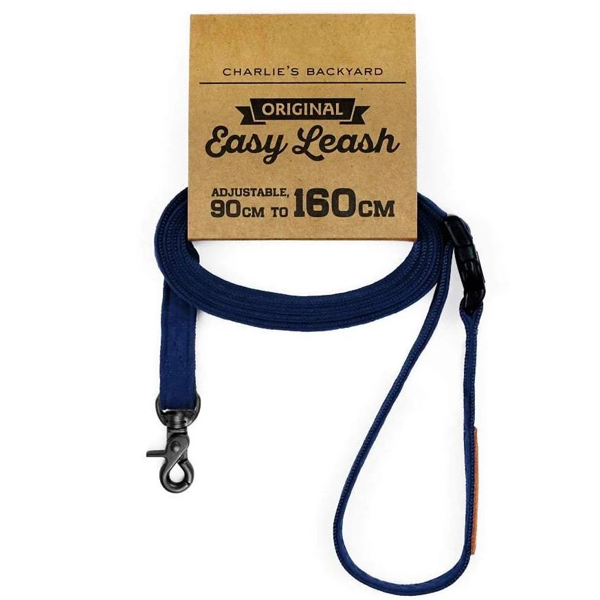 CHARLIE'S BACKYARD Adjustable Easy Dog Leash In Navy 7 CHARLIE'S BACKYARD Adjustable Easy Dog Leash In Navy - Image 7