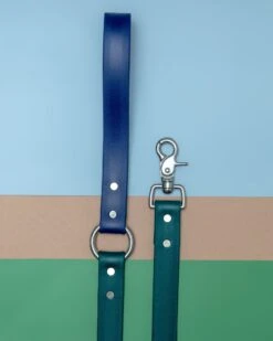 DOG & CO. COLLECTION City Leash In Hunter Green & Navy (4 Or 6 Foot) (Made In The USA) -Pet Sale Shop dog co cityleash 1c5a9576