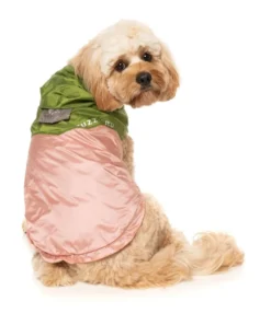 FUZZYARD Ormond Raincoat In Olive + Pink Or Purple + Mint -Pet Sale Shop fzaw5431 7 raincoat ormond olivepink dog08