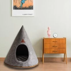 NOOEE PET Molly Soft Grey Dog Cave (X-Large)