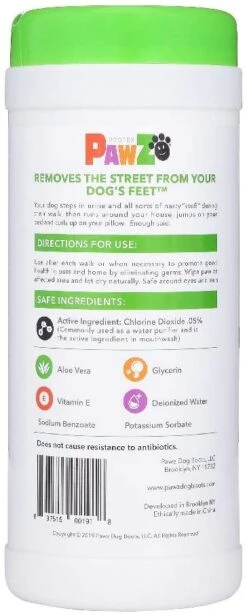 PAWZ Sanipaw Daily Dog Paw Wipes 8 PAWZ Sanipaw Daily Dog Paw Wipes -Pet Sale Shop pawzsanipawwipes2