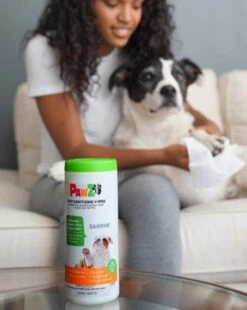 PAWZ Sanipaw Daily Dog Paw Wipes