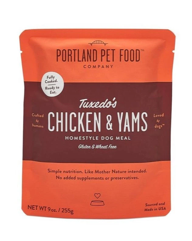 PORTLAND PET FOOD COMPANY Tuxedo's Chicken & Yams Meal Pouch For Dogs (Made In The USA) 3 PORTLAND PET FOOD COMPANY Tuxedo's Chicken & Yams Meal Pouch For Dogs (Made In The USA) - Image 3