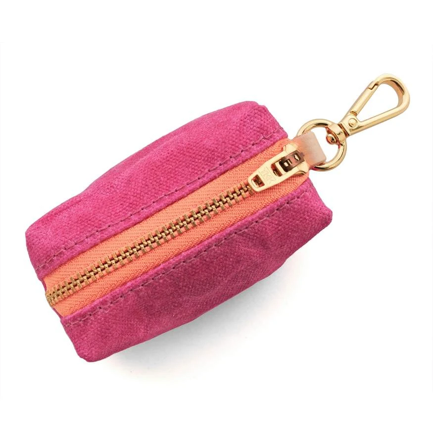 THE FOGGY DOG Hot Pink Waxed Canvas Waste Bag Dispenser 3 THE FOGGY DOG Hot Pink Waxed Canvas Waste Bag Dispenser - Image 3